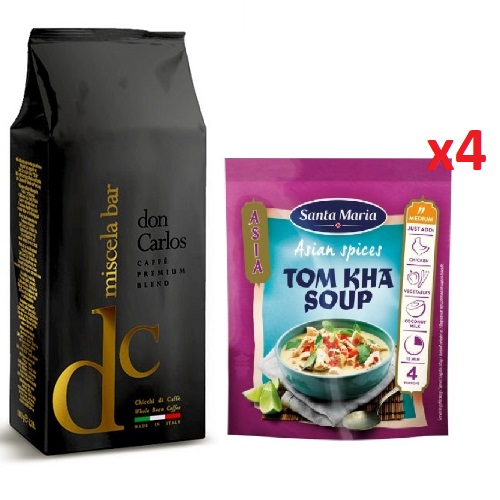 Кофе в зернах и 4 пачки смесь специй